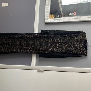 Open Back long Black Dress